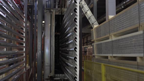 Industrial Painting of Aluminium Tubes From Spray Guns. Painting Parts in Workshop of Enterprise alt