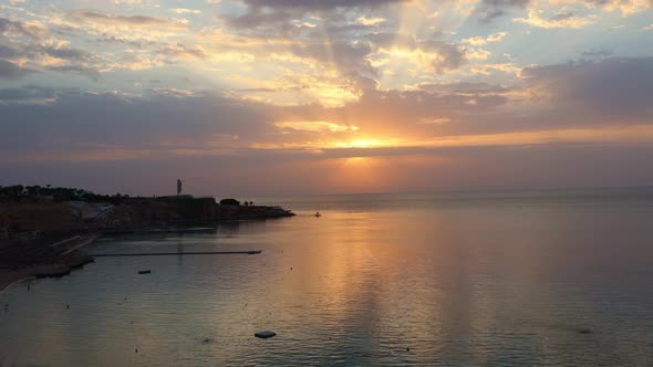 Panoramic View of Beach Ras Umm El Sid