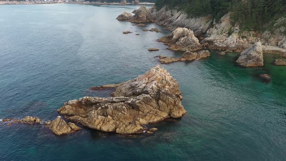 4K Aerial Drone Footage View of East Sea alt