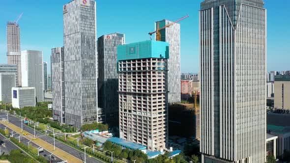 Nanjing City, Jiangsu Province, urban construction landscape alt