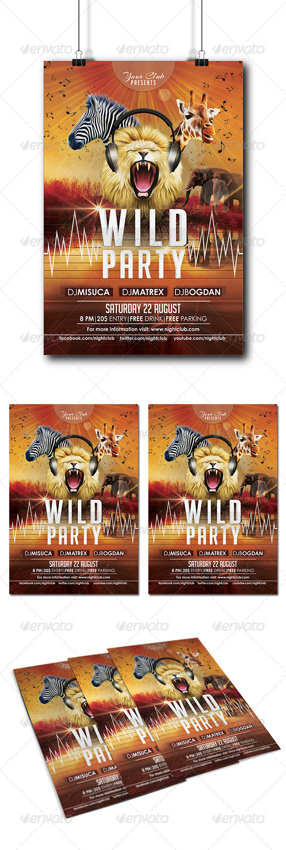 Wild Party Flyer - Clubs & Parties Events