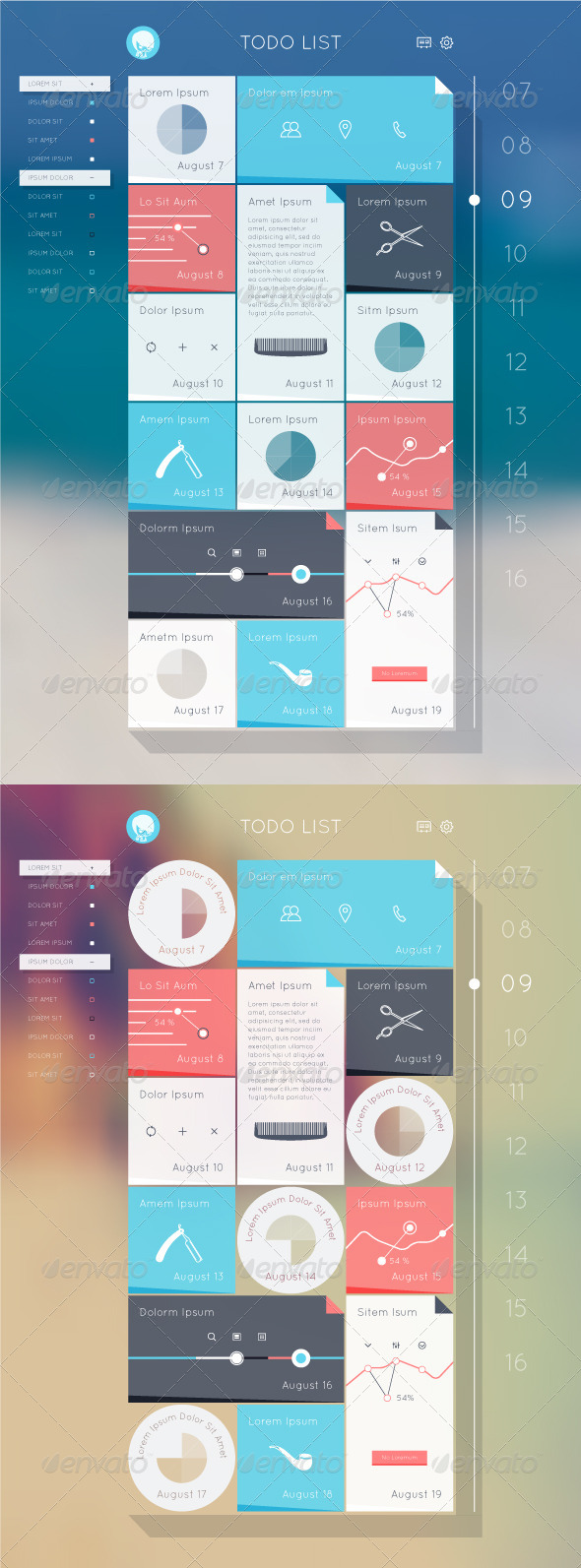 ToDo List - Web Elements Vectors