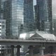 Urban View From Train Window. Glass Skyscrapers Moving Along - VideoHive Item for Sale
