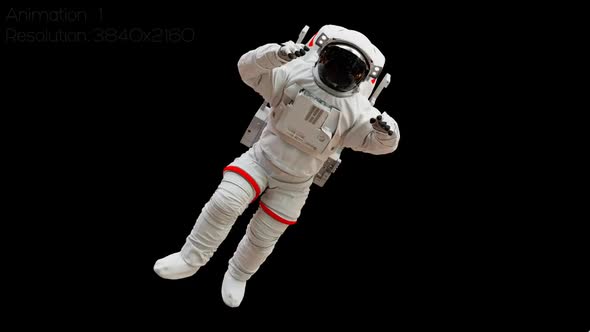 Astronaut Flying in Space