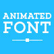 Animated Font - VideoHive Item for Sale