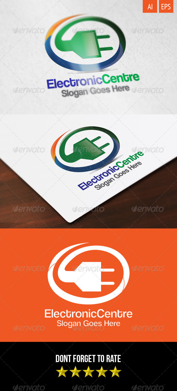 Electronic Centre Logo by meisuseno GraphicRiver