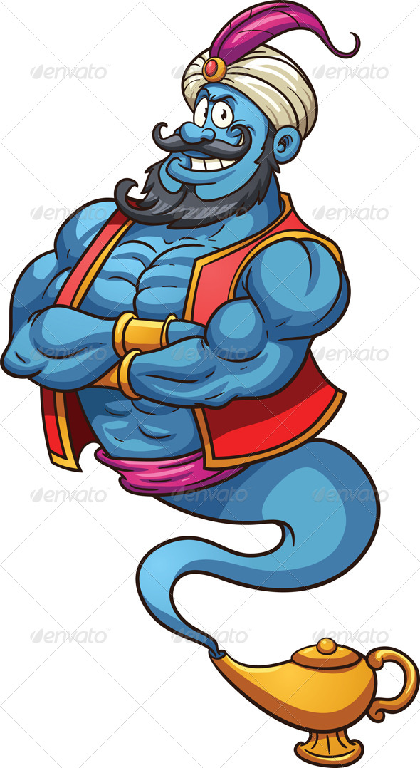 Cartoon Genie by memoangeles | GraphicRiver