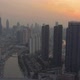 Shanghai Skyline at Sunset. Huangpu Cityscape. China. Aerial View - VideoHive Item for Sale