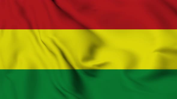 Bolivia flag seamless closeup waving animation