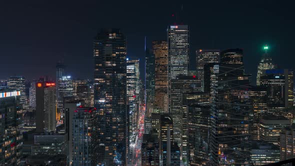 Night City Skyline Toronto Traffic