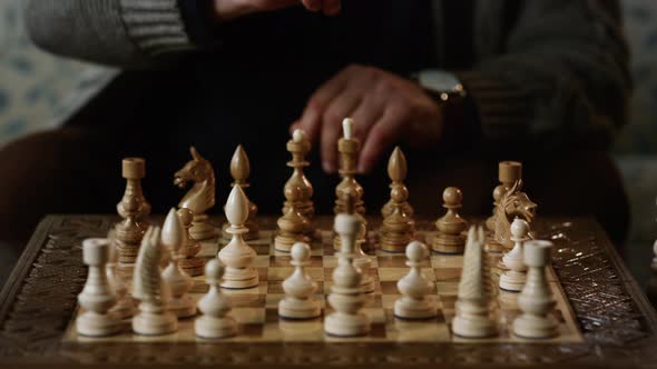 Chess Game Board Closeup alt