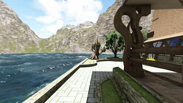 Sea side of the house alt