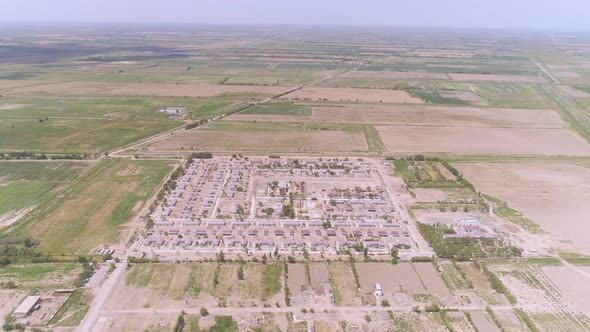 little village in the middle of the cereal fields alt
