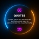 Circle Neon Quotes Frame Blue &amp; Golden V1 - VideoHive Item for Sale
