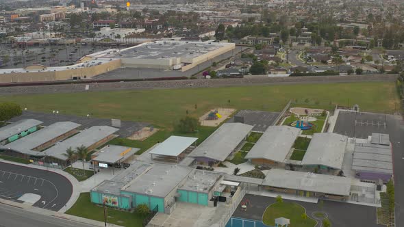 Flying Out Over An Empty School