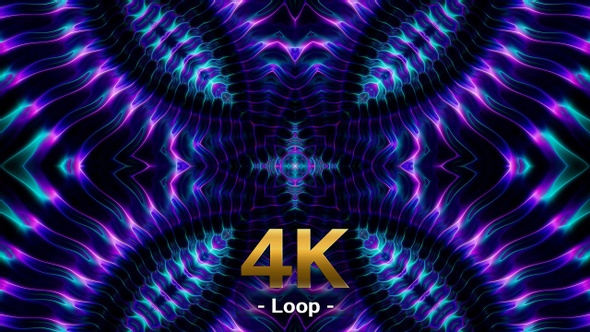 Spike Wave Neon Background Loop 4K 02 alt