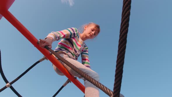 Rope Park Girl Climbing alt