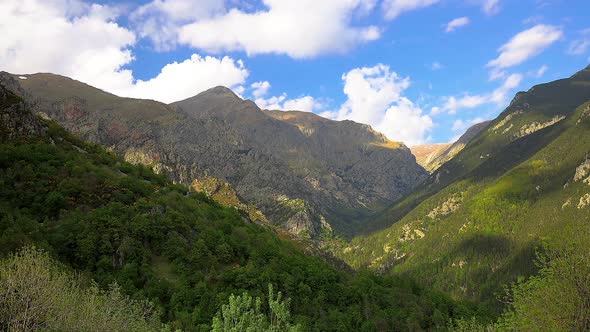 Time lapse footage on the mountain alt