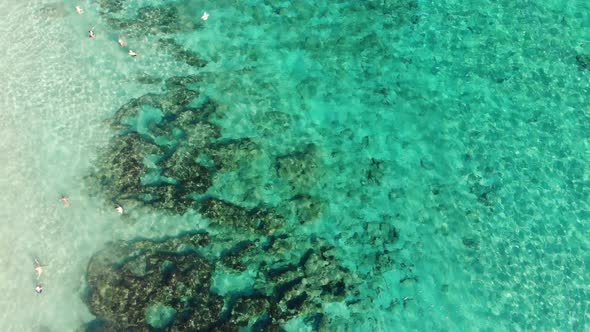 Top View of the Famous Sunrise Beach in Protaras, Cyprus