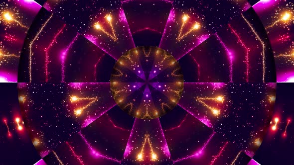 Purple Fireworks Kaleidoscope