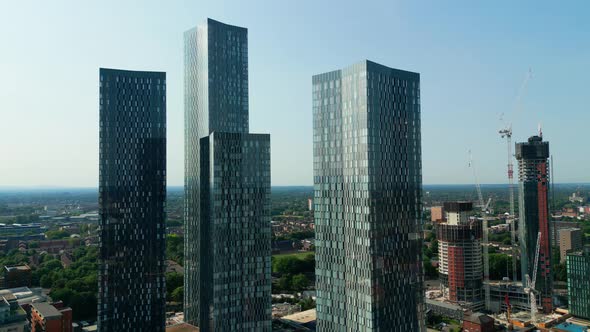 The Modern Skyscrapers of Manchester Deansgate  Travel Photography alt
