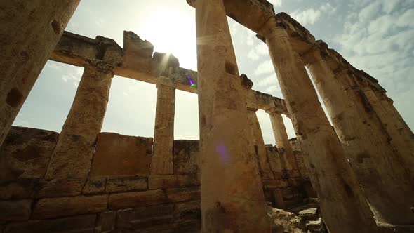 Turkey Denizli Pamukkale Hierapolis Latrina