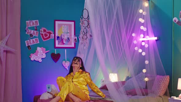 Happy and Charismatic Students Ladies on a College alt