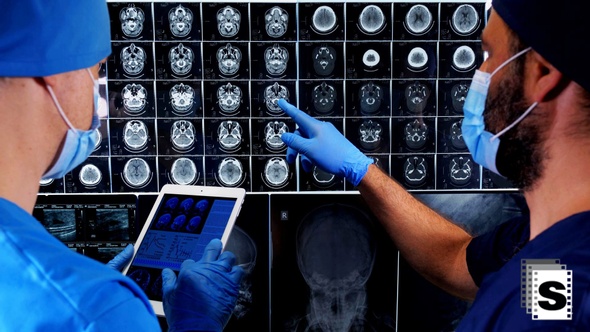 Surgeons Checking MRI