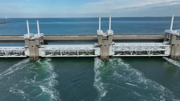 Flood Prevention Storm Surge Barrier to Protect the Netherlands from Rising Seas alt