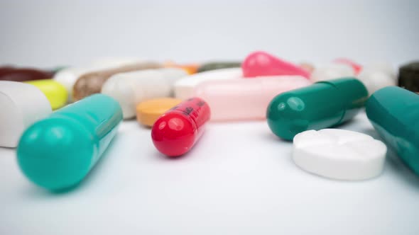 Collection of Medicinal Pills and Tablets alt