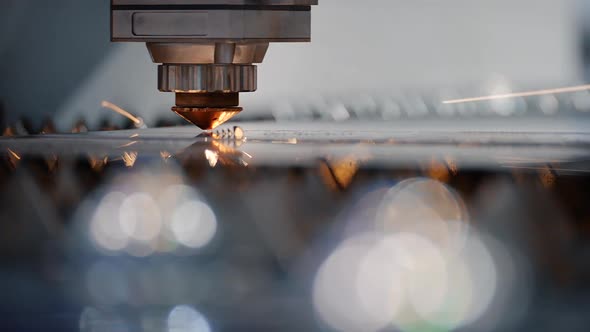 Modern Tool in Heavy Industry Closeup Computer Cnc Automation of Process Indoors alt