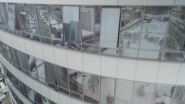 A General Plan of the City's Winter Landscape in Siberia alt