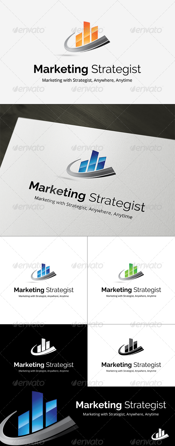 Marketing Strategist Logo Template - Symbols Logo Templates