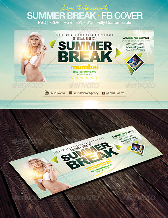 Summer Break | Facebook Cover - Facebook Timeline Covers Social Media