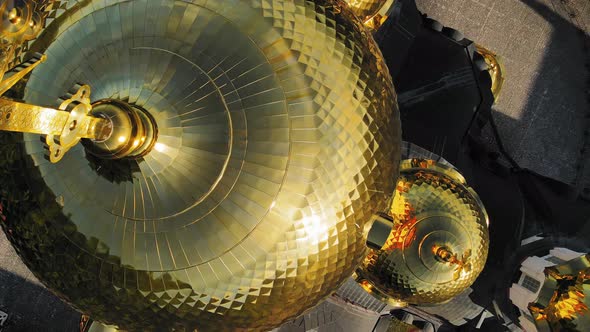 Beautiful Orthodox New Athos Monastery with Golden Domes in the New Athos alt