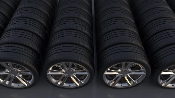 3D visualization of sports car wheels alt