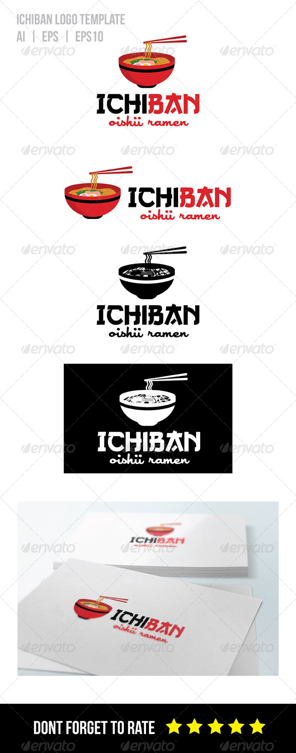 Ramen Restaurant Logo Template