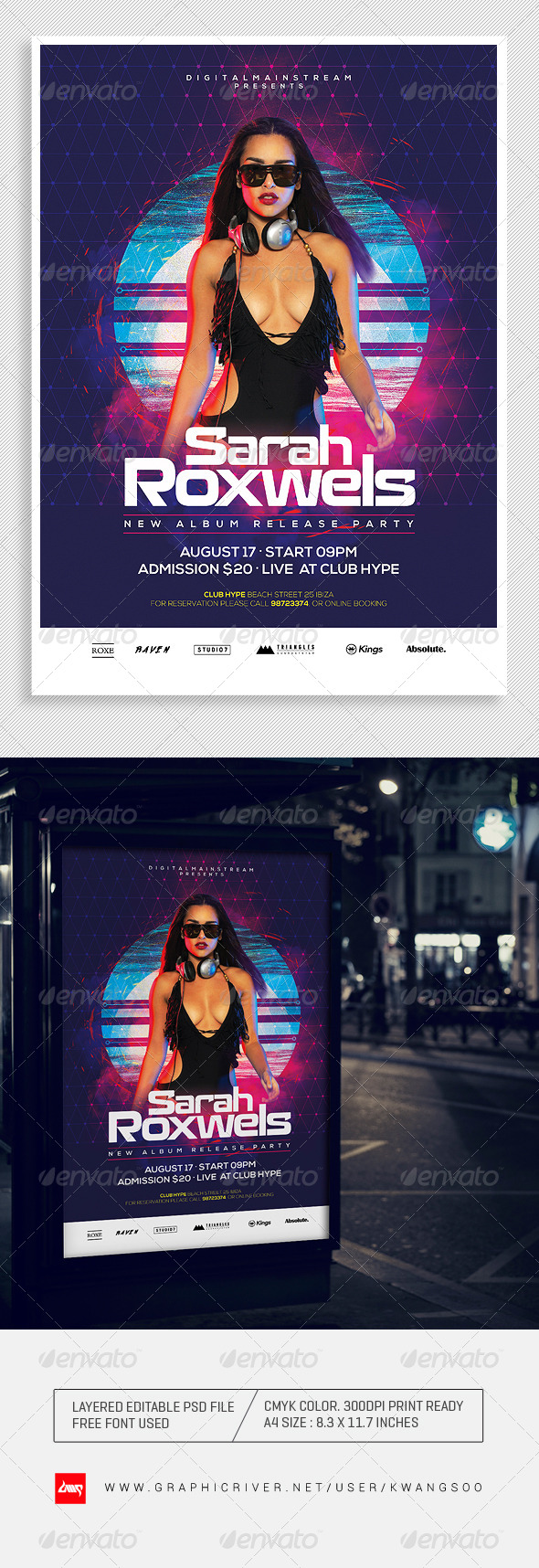 Special Dj Electronic Dance Music Flyer / Poster 1 - Clubs & Parties Events