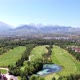 Golf Course with a View of the High Mountains