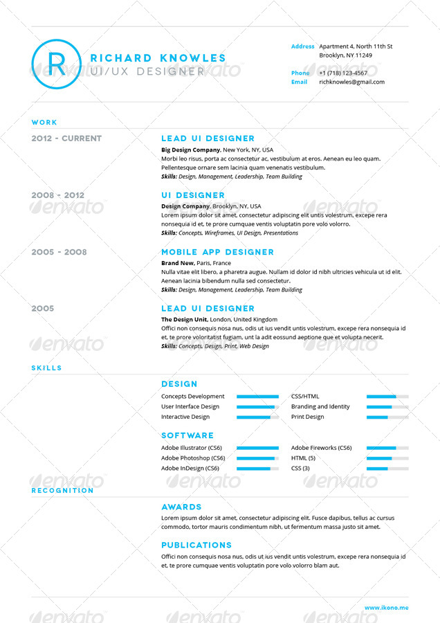 Resume, Print Templates | GraphicRiver