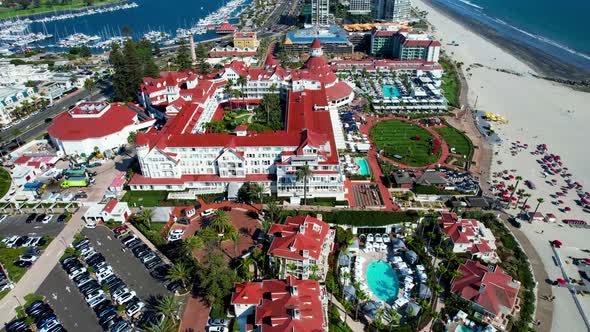 Hotel Del Coronado From Above alt