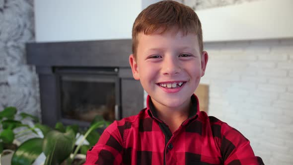 Little Boy in Virtual Class alt