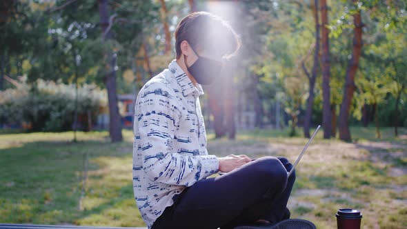 In a Sunny Day of Quarantine a Student Guy Take alt