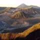 Beautiful cinematic aerial view video clip of Bromo mountains during sunrise - VideoHive Item for Sale