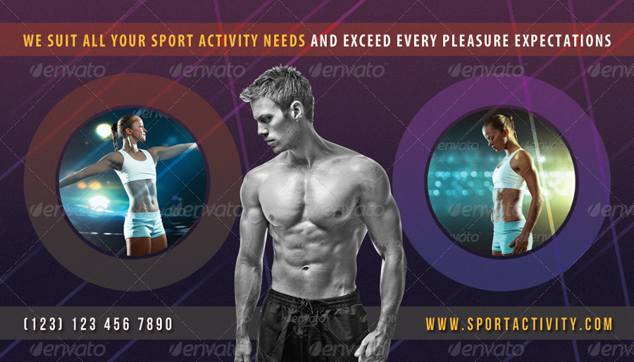 Sport Activity Business Card 03, Print Templates | GraphicRiver