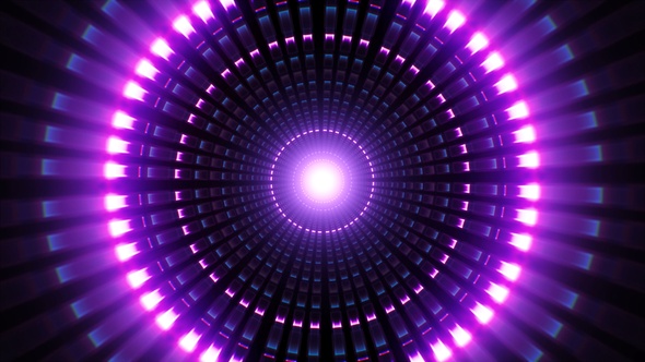 Rotating Neon Led Tunnel Dj Loop alt