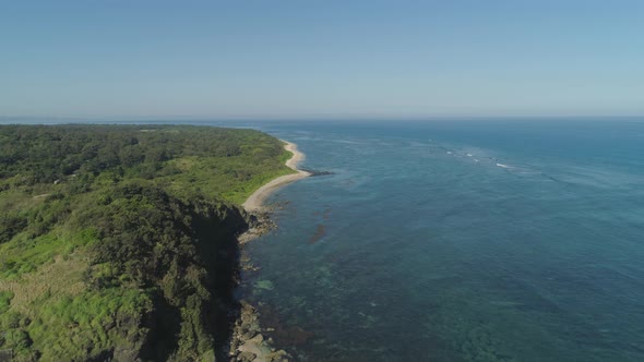 Seascape with Beach and Sea. Philippines, Luzon alt