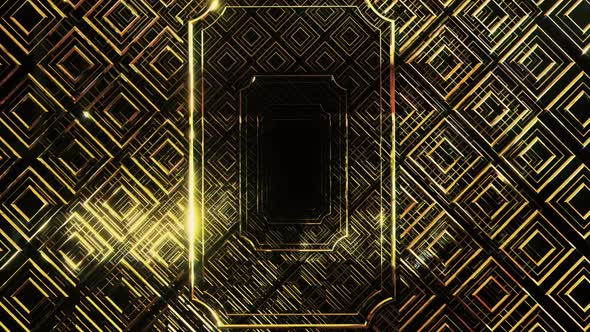 Golden Anniversary Card In Art Deco Style 04 HD alt