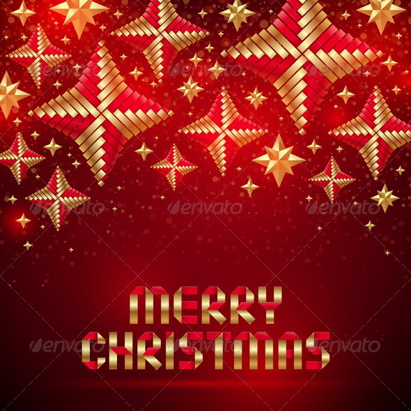 Vector Christmas Background With Wicker Baubles. - Christmas Seasons/Holidays