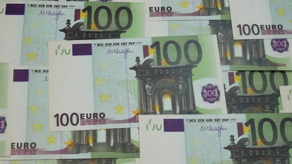 100 Euro Banknotes On The Table alt